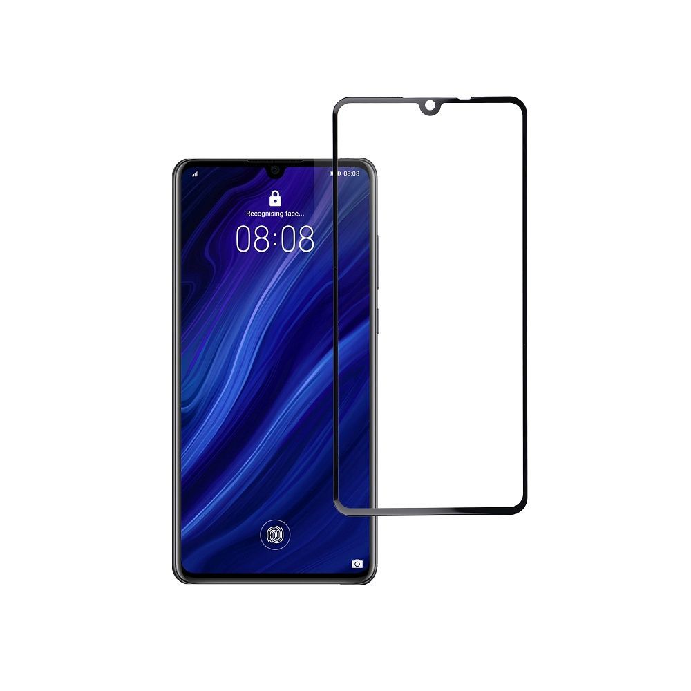 Tempered Glass Blue Star - Huawei P30 (full glue/small size) - black Tempered Glass Blue Star - Image 2