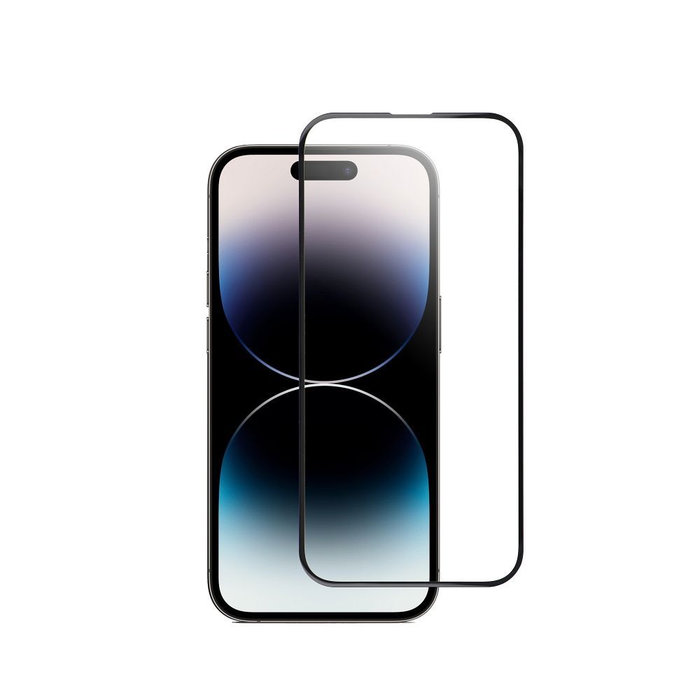 Tempered Glass Blue Star - Apple Iphone 14 Pro 5D Full Cover black - Image 2