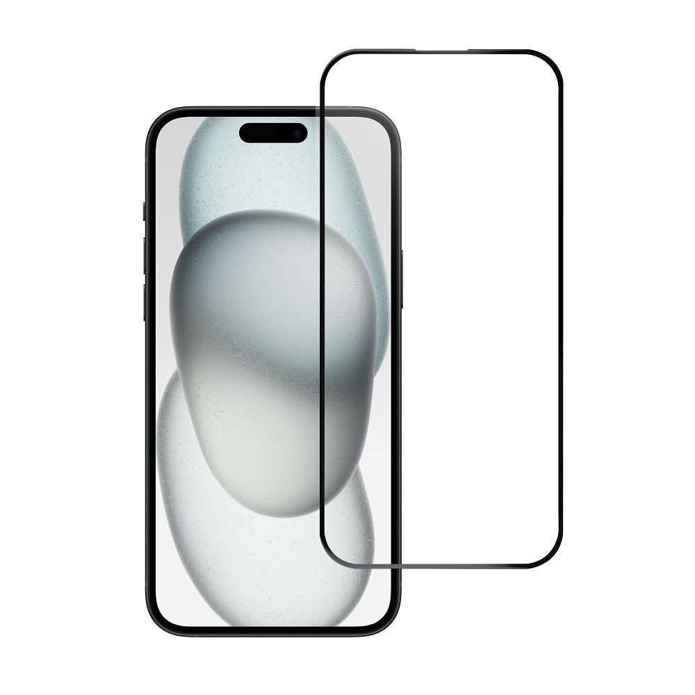 Tempered Glass Blue Star - Apple Iphone 15 Plus/16 Plus 5D Full Cover black - Image 2