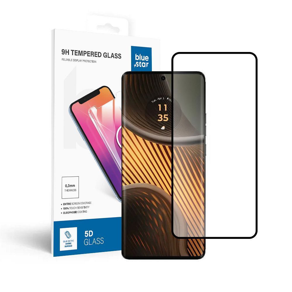 Tempered Glass Blue Star - Motorola Edge 50 Ultra - black Tempered Glass Blue Star - Image 1