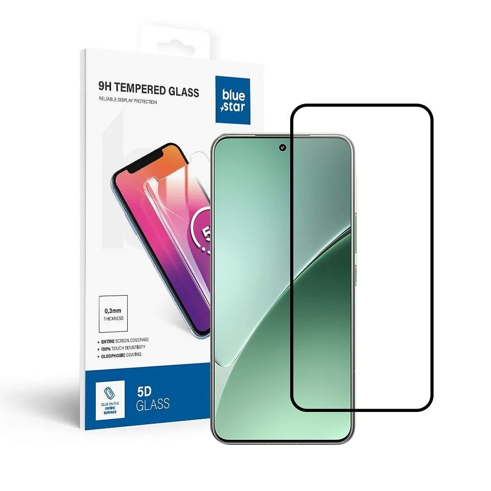 Tempered Glass Blue Star - Xiaomi 15 - black Tempered Glass Blue Star - Image 1