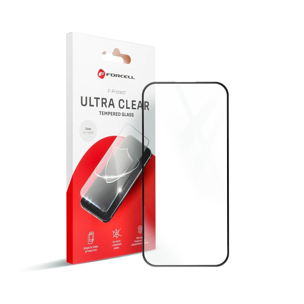 Forcell Ultra Clear Glass - for Iphone 15 Pro Max black - Image 2