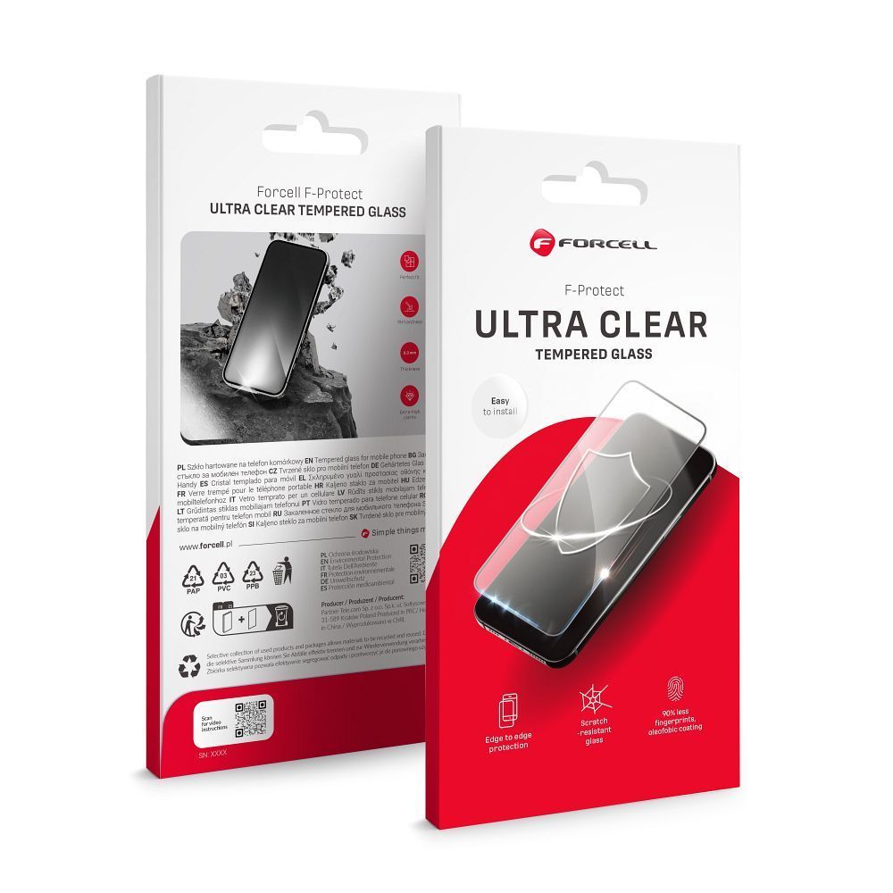 Forcell Ultra Clear Glass - for Samsung Galaxy A34 5G black - Image 1