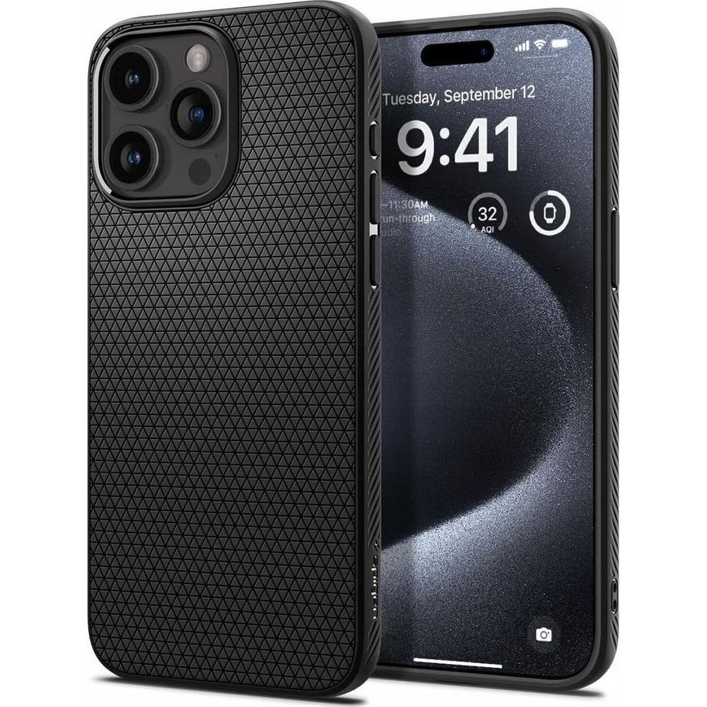 SPIGEN case LIQUID AIR for IPHONE 16 Pro Max matte black - Image 1