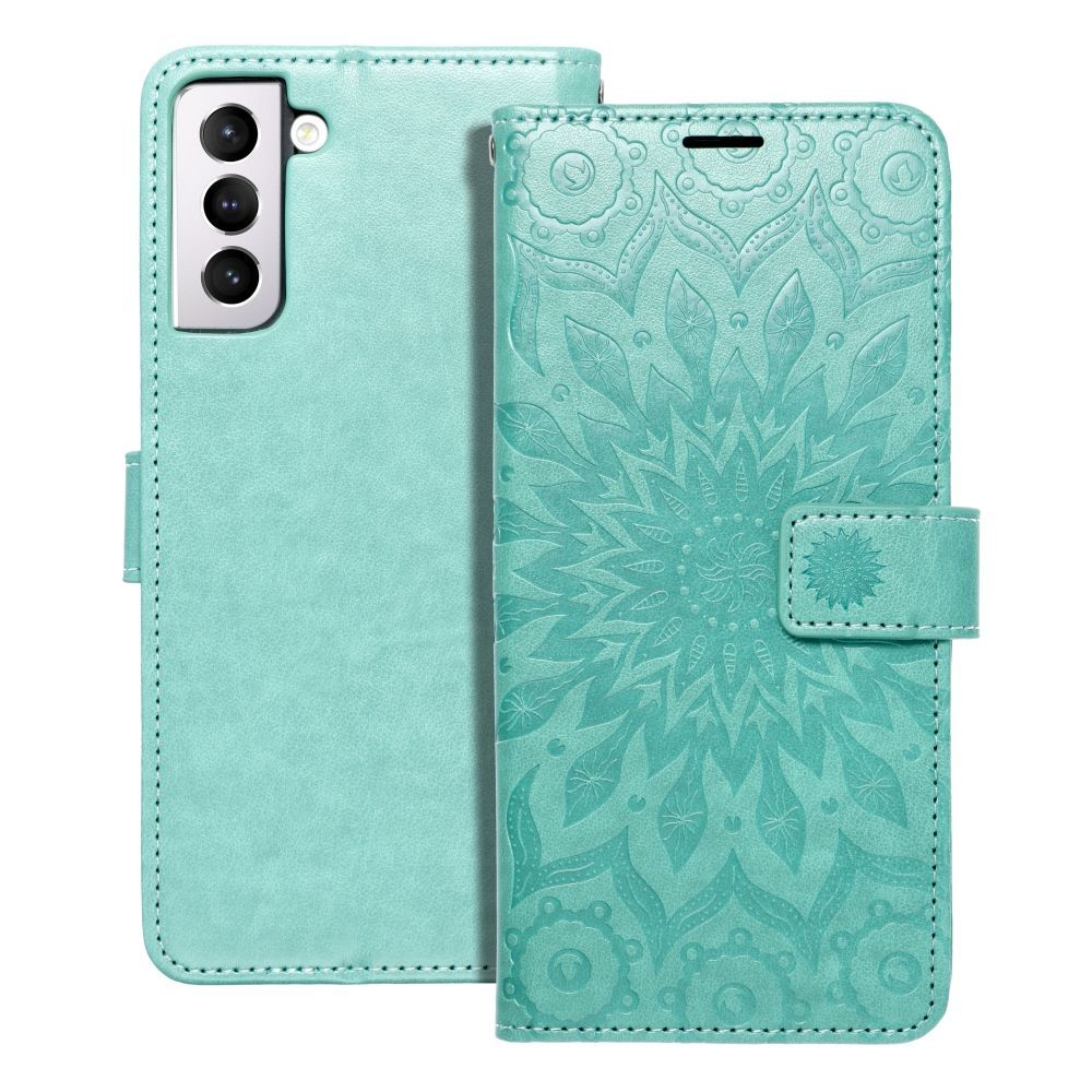 MEZZO Book case for SAMSUNG A12 / M12 mandala green MEZZO Book case for SAMSUNG A12 / M12 mandala green - Image 1