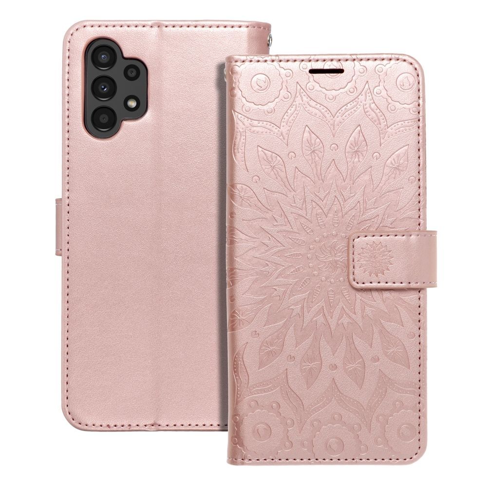 MEZZO Book case for SAMSUNG A13 4G mandala rose gold MEZZO Book case for SAMSUNG A13 4G mandala rose gold - Image 1