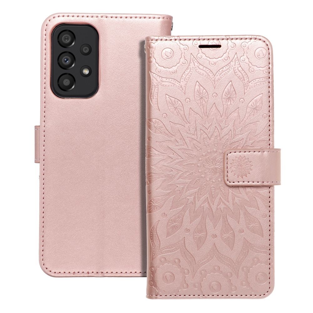 MEZZO Book case for SAMSUNG A33 5G mandala rose gold - Image 1