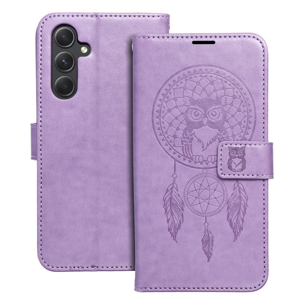MEZZO Book case for SAMSUNG A54 5G dreamcatcher purple MEZZO Book case for SAMSUNG A54 5G dreamcatcher purple - Image 1