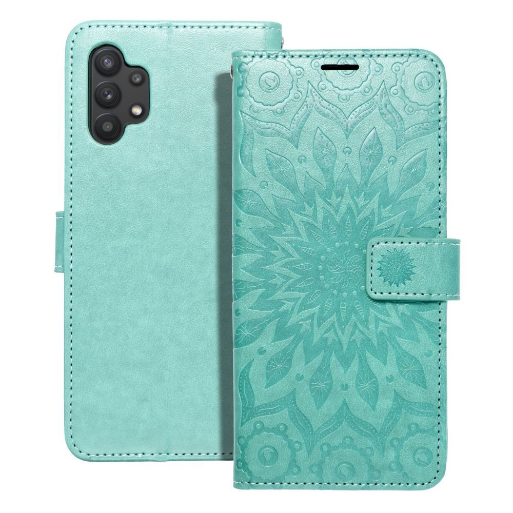 MEZZO Book case for SAMSUNG A32 LTE ( 4G ) mandala green MEZZO Book case for SAMSUNG A32 LTE ( 4G ) mandala green - Image 1