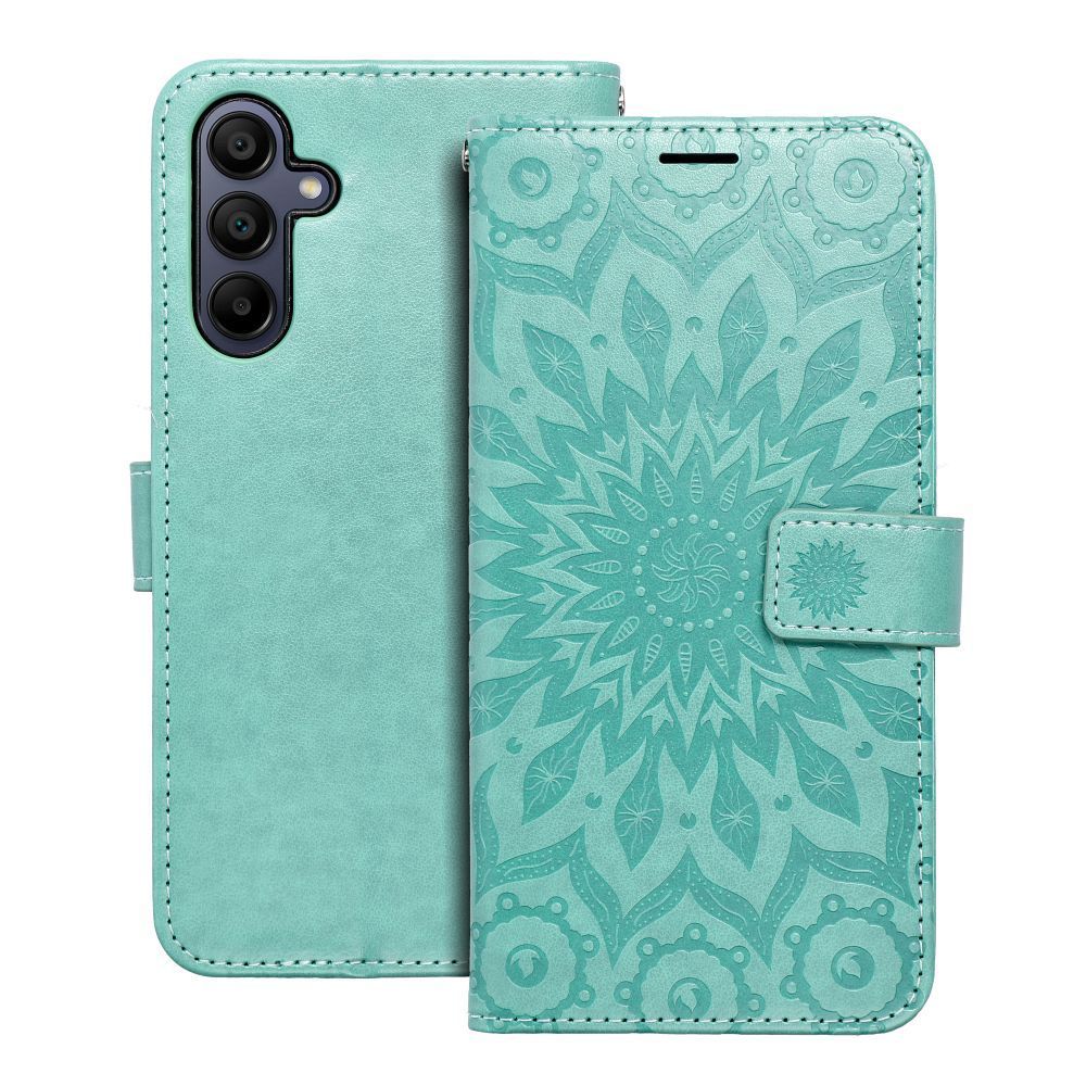 MEZZO Book case for SAMSUNG A15 4G / A15 5G mandala green MEZZO Book case for SAMSUNG A15 4G / A15 5G mandala green - Image 1