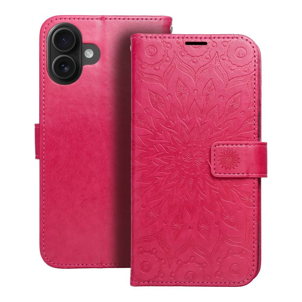 MEZZO Book case for IPHONE 16 Plus mandala magenta - Image 1