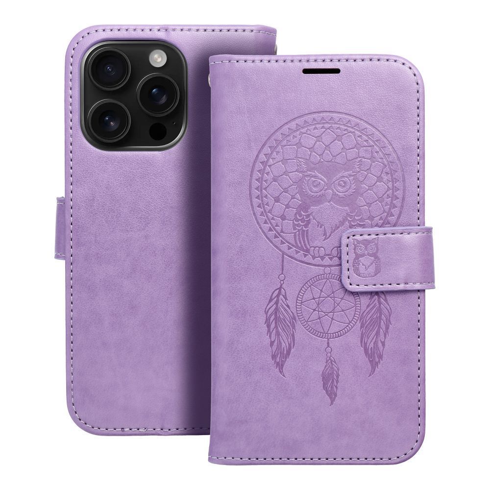MEZZO Book case for IPHONE 16 Pro dreamcatcher purple MEZZO Book case for IPHONE 16 Pro dreamcatcher purple - Image 1