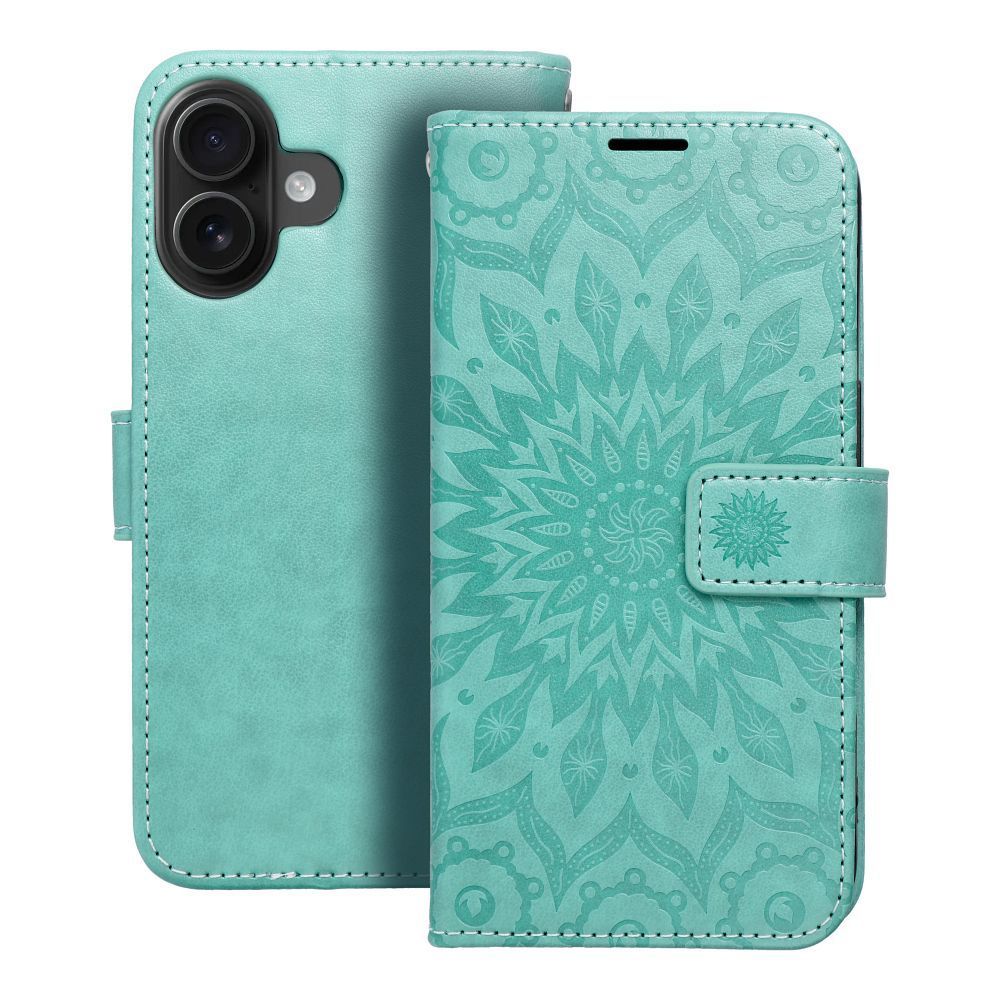 MEZZO Book case for IPHONE 16 mandala green - Image 1