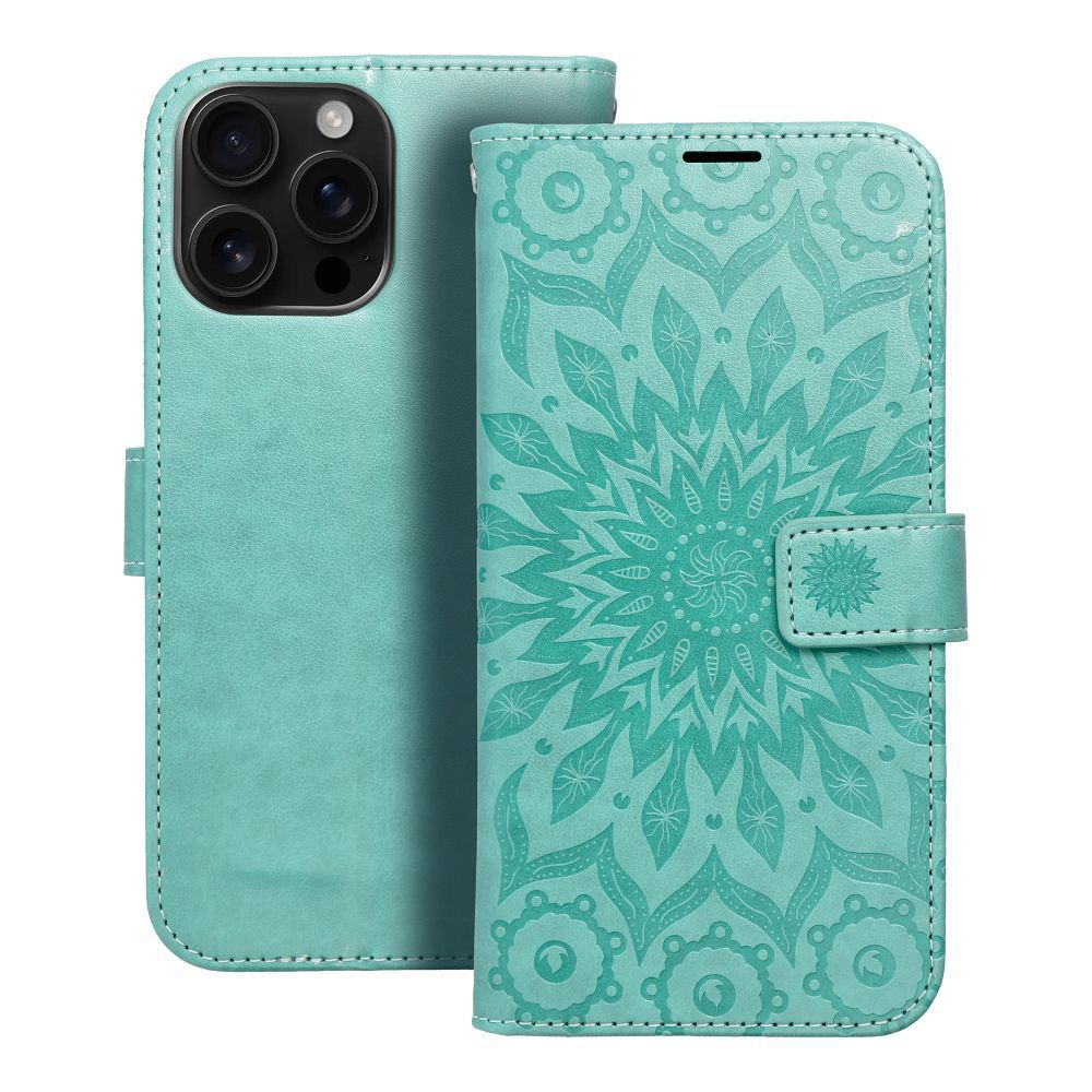 MEZZO Book case for IPHONE 16 Pro Max mandala green - Image 1