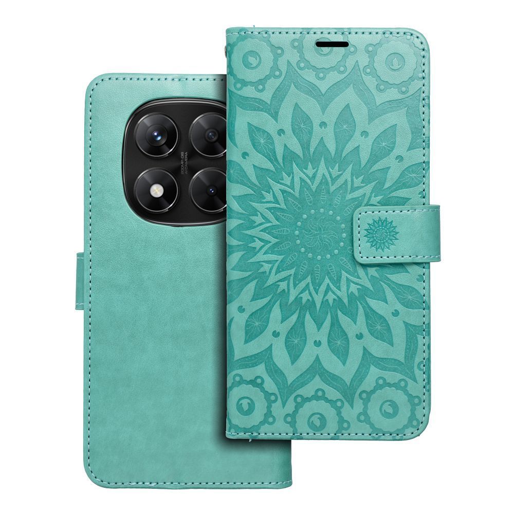 MEZZO Book case for XIAOMI Redmi Note 14 PRO 5G / 14 PRO PLUS 5G mandala green - Image 1