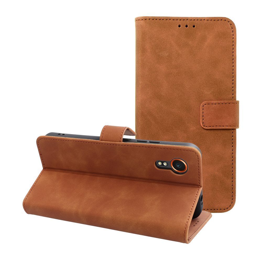 TENDER Book Case for SAMSUNG XCover 7 brown - Image 1