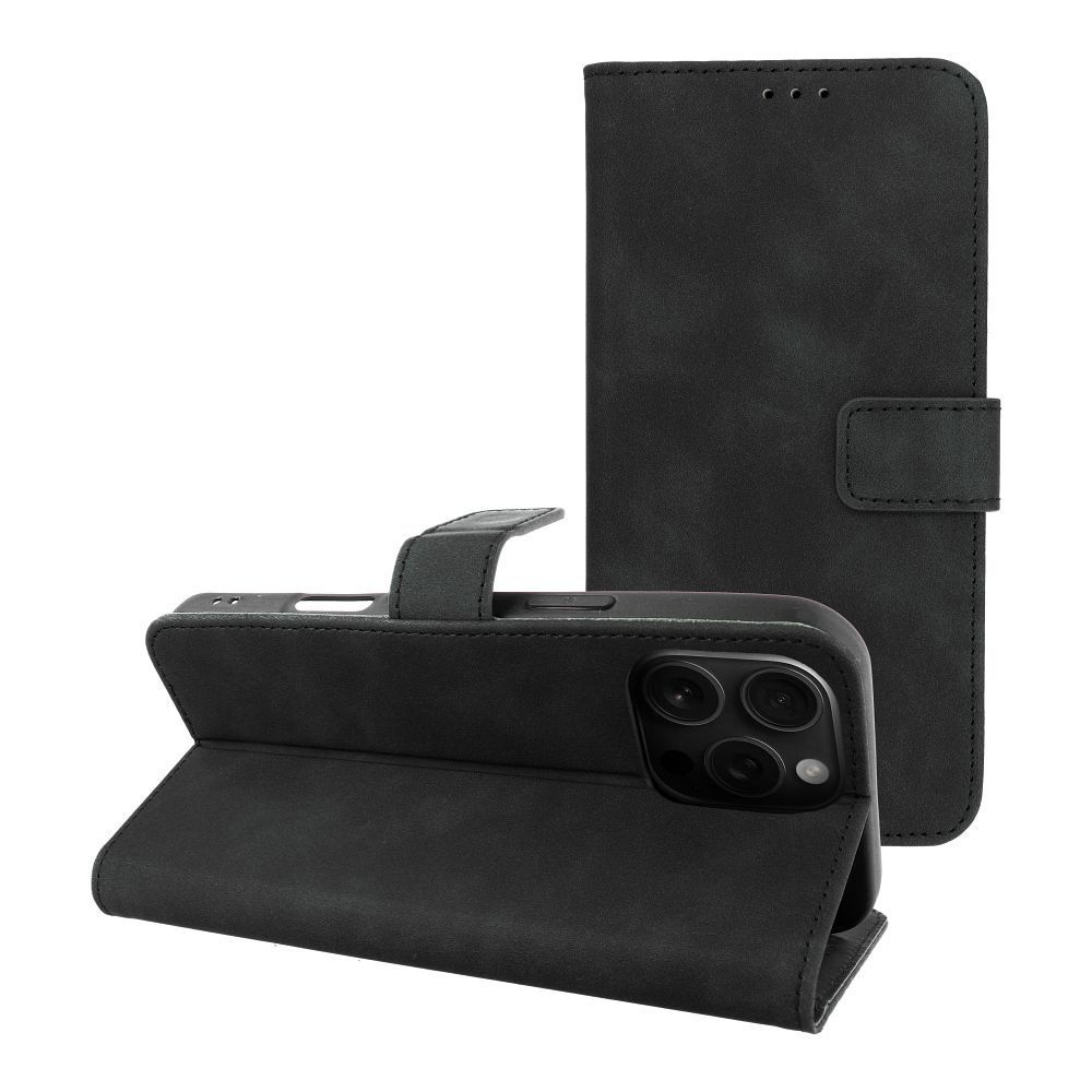 TENDER Book Case for IPHONE 16 Pro Max black TENDER Book Case for IPHONE 16 Pro Max black - Image 1