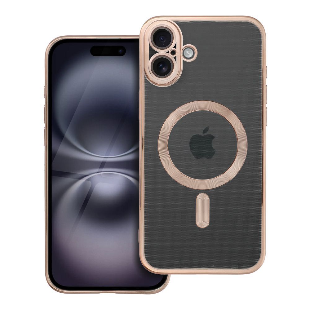 ELECTRO MAG COVER case compatible with MagSafe for IPHONE 16 Plus brown - Image 1