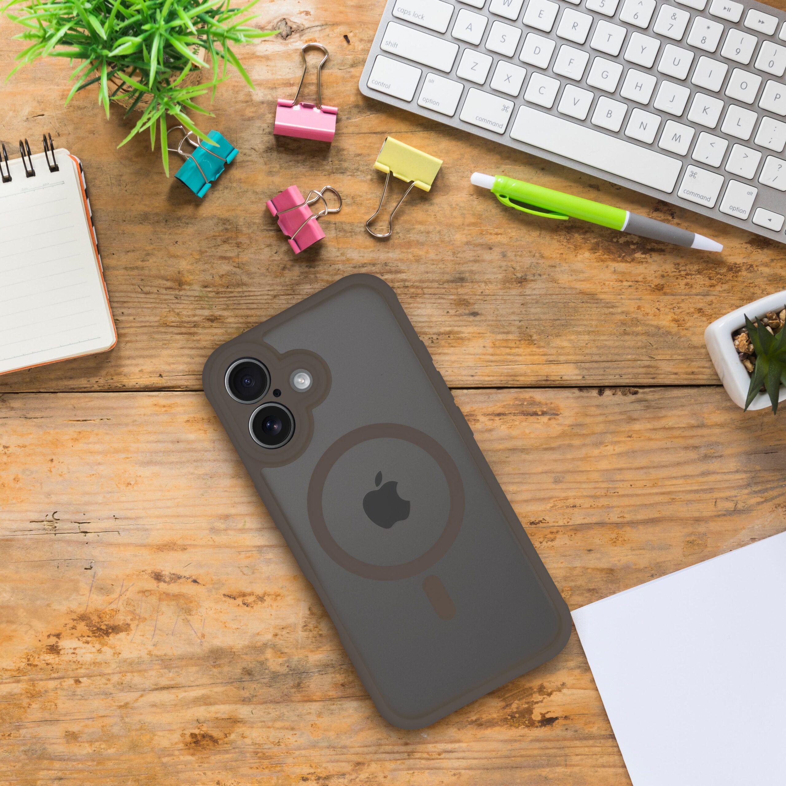 FULL MATTE MAG COVER case compatible with MagSafe for SAMSUNG S25 Plus brown - Image 2