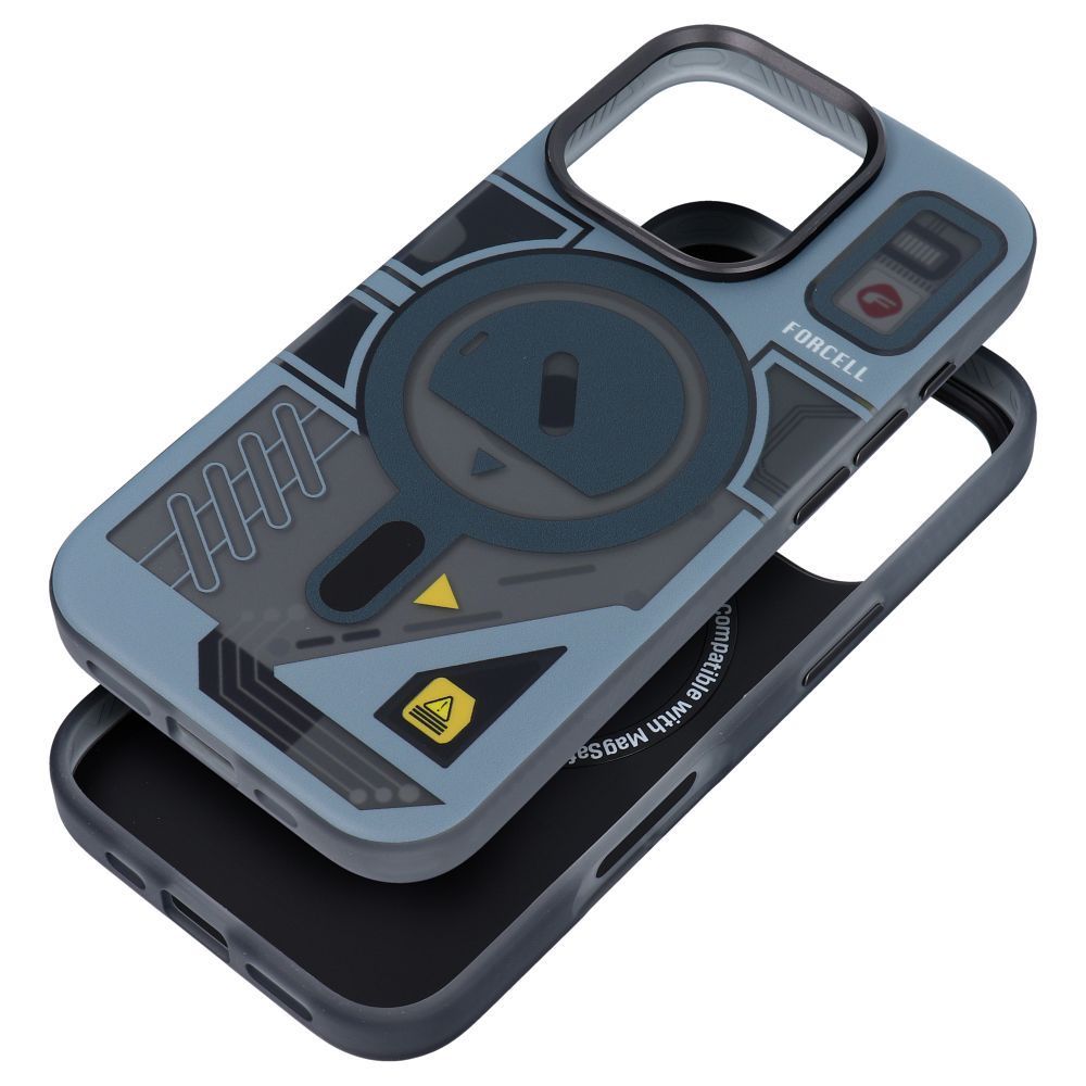 FORCELL F-PROTECT Levels with Dual Layer 4D technology, Military Drop-Test compatible with MagSafe for IPHONE 16 PRO MAX cyber grey - Image 1