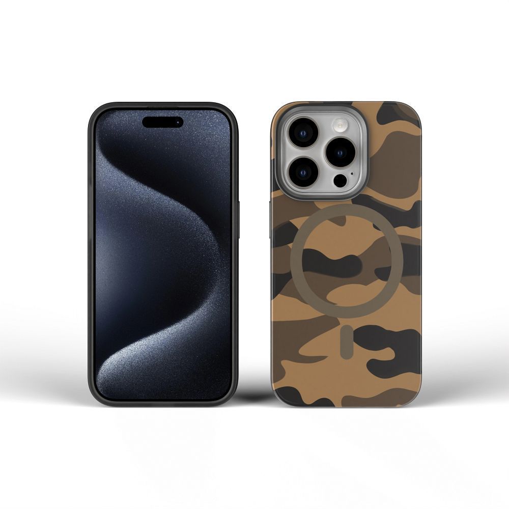 FORCELL F-PROTECT Levels with Dual Layer 4D technology, Military Drop-Test compatible with MagSafe for IPHONE 16 desert camo - Image 2