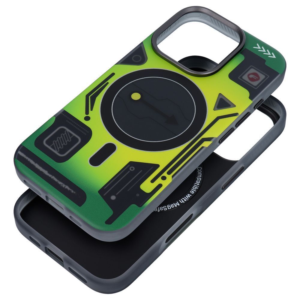 FORCELL F-PROTECT Levels with Dual Layer 4D technology, Military Drop-Test compatible with MagSafe for IPHONE 16 PRO cyber green - Image 1