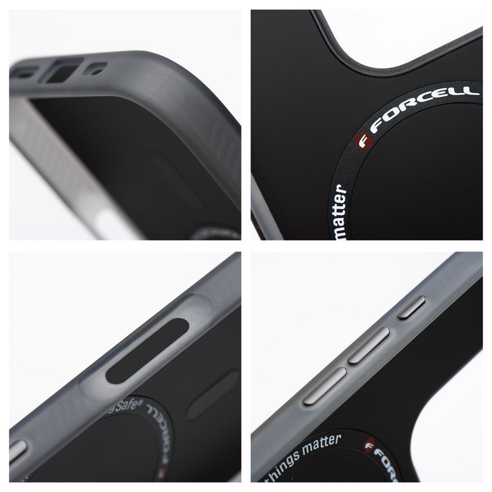 FORCELL F-PROTECT Levels with Dual Layer 4D technology, Military Drop-Test compatible with MagSafe for SAMSUNG S25 cyber grey - Image 2