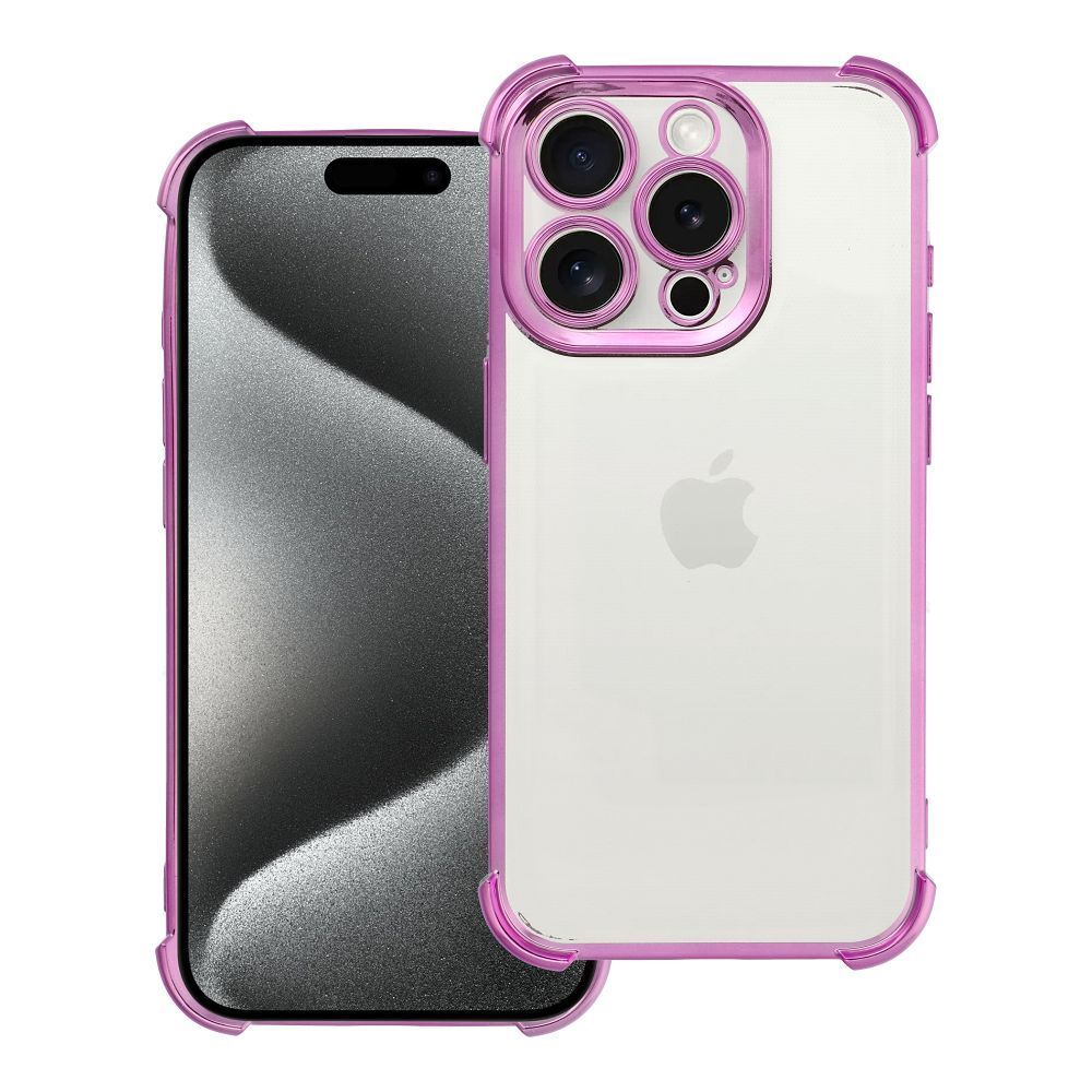 Case ANTISHOCK ELECTRO for IPHONE 15 Pro pink - Image 1