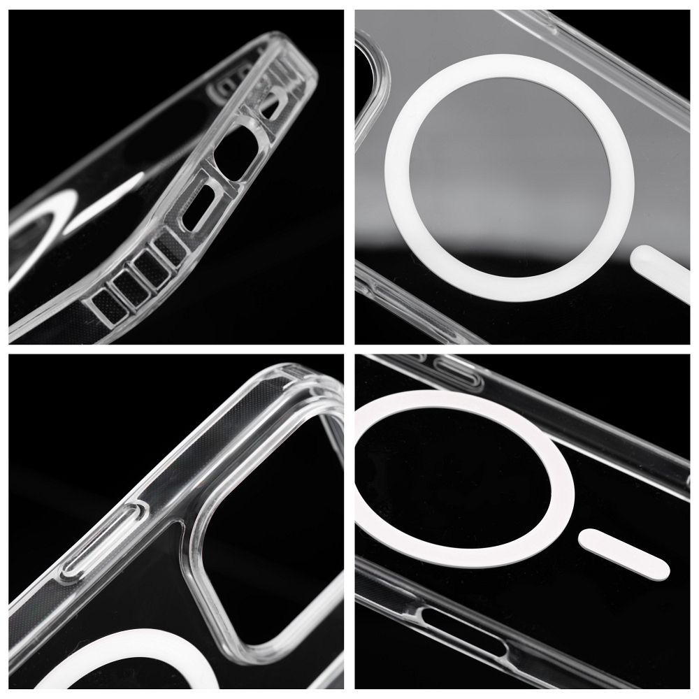 Drop Glue Colorful Ring Mag Cover compatible with MagSafe for IPHONE 16 white - Image 2