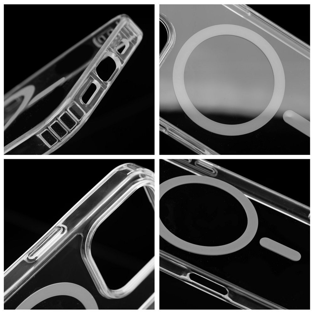 Drop Glue Colorful Ring Mag Cover compatible with MagSafe for IPHONE 15 grey - Image 2