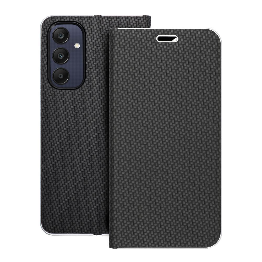 LUNA Book Carbon for SAMSUNG A25 5G black LUNA Book Carbon for SAMSUNG A25 5G black - Image 1