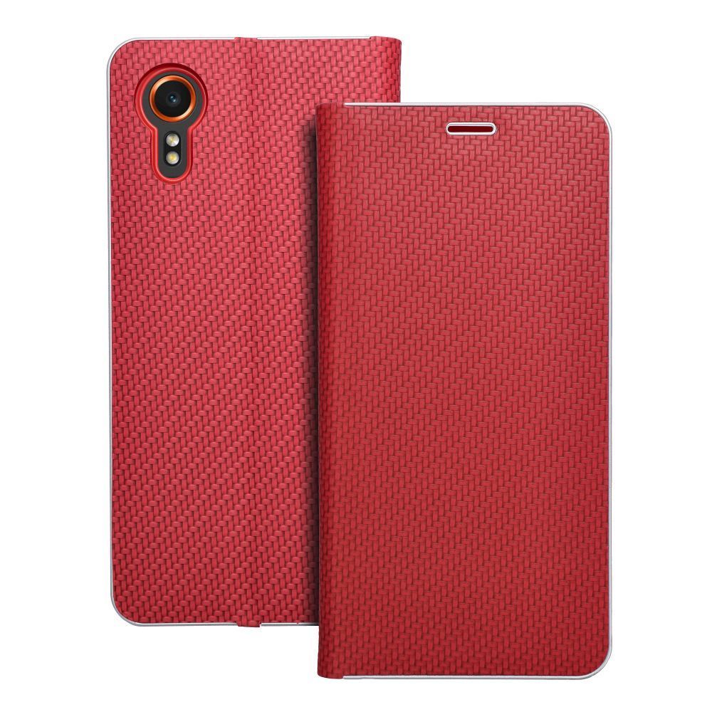 LUNA Book Carbon for SAMSUNG Xcover 7 red LUNA Book Carbon for SAMSUNG Xcover 7 red - Image 1