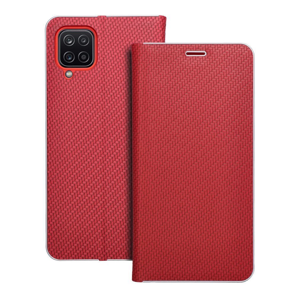 LUNA Book Carbon for SAMSUNG A12 / M12 red - Image 1