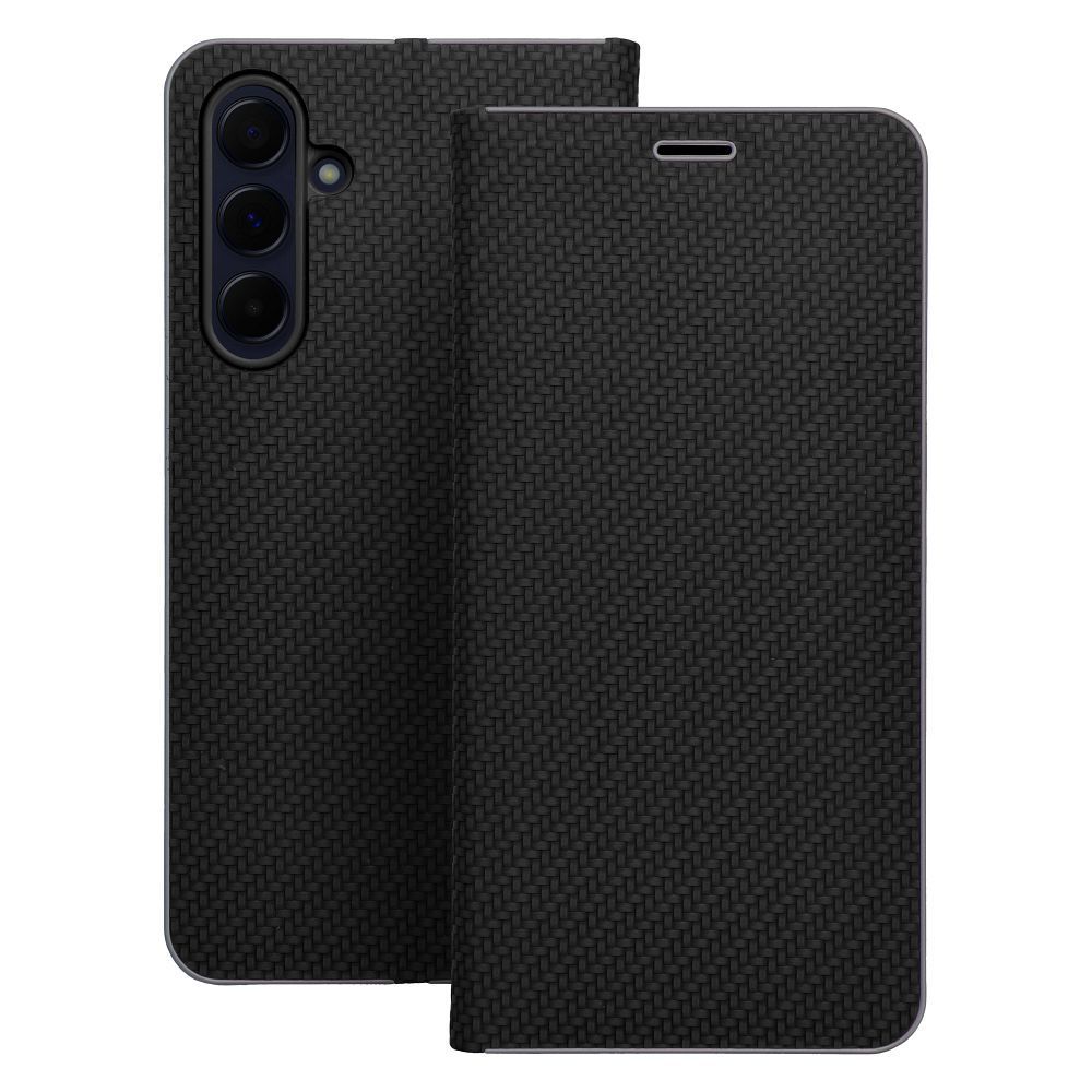 LUNA Book Carbon for XIAOMI Redmi Note 14 4G (GLOBAL - 163,25mm x 76,55mm x 8,16mm) black - Image 2