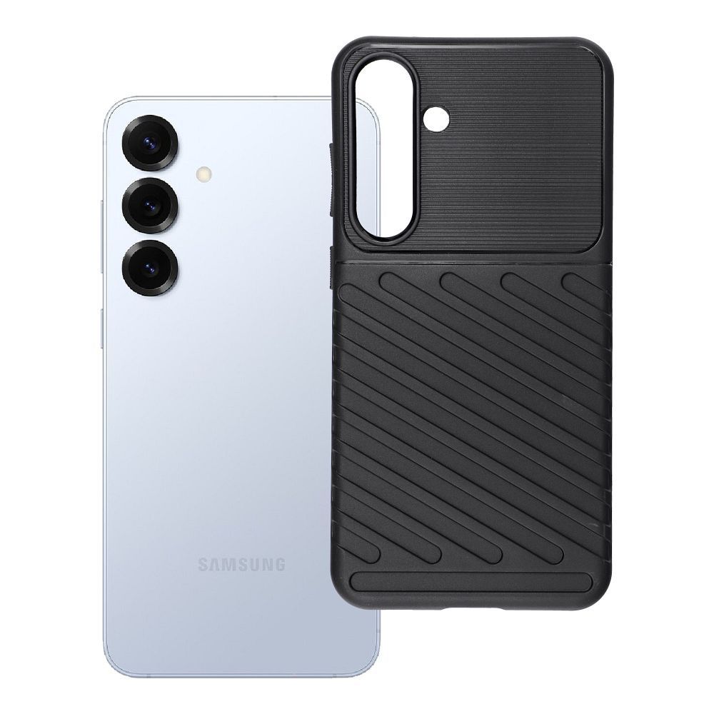 Case for Samsung S25 PLUS Thunder black THUNDER case for SAMSUNG S25 Plus black - Image 1