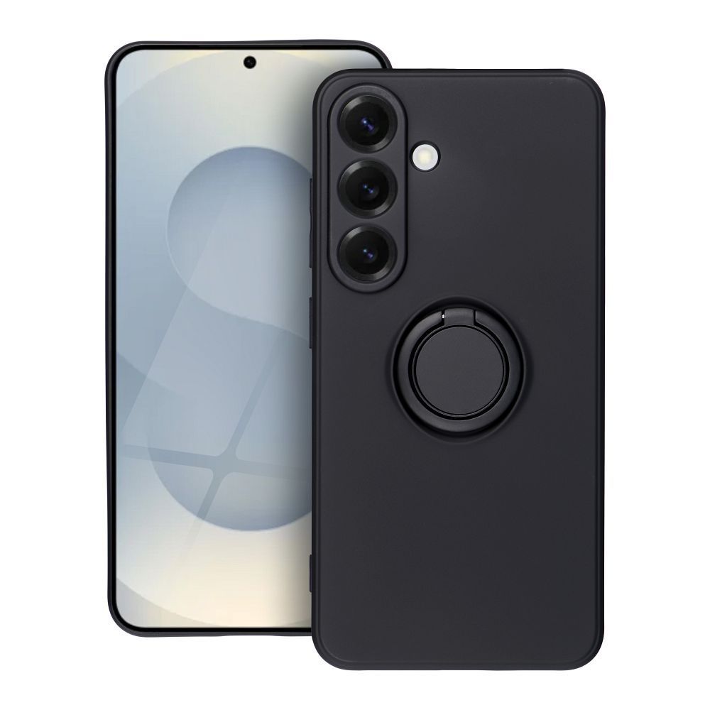 SILICONE RING case for SAMSUNG S25 black - Image 1