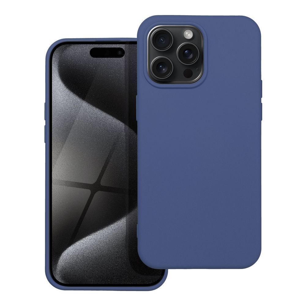 SILICONE case for IPHONE 15 Pro Max blue SILICONE case for IPHONE 15 Pro Max blue - Image 1