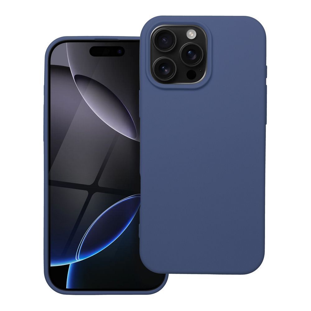 SILICONE case for IPHONE 16 Pro Max blue - Image 1