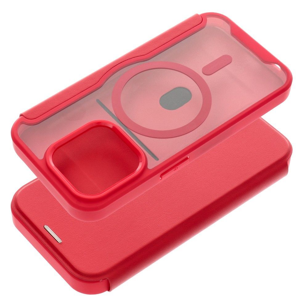 SMART MAG Book case compatible with MagSafe for IPHONE 16 Pro Max red SMART MAG Book case compatible with MagSafe for IPHONE 16 Pro Max red - Image 1