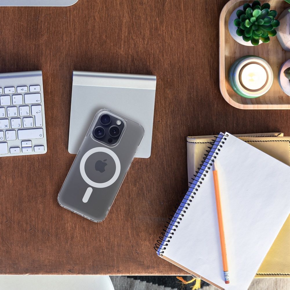 FROST MAG COVER case compatible with MagSafe for IPHONE 14 Plus transparent - Image 2