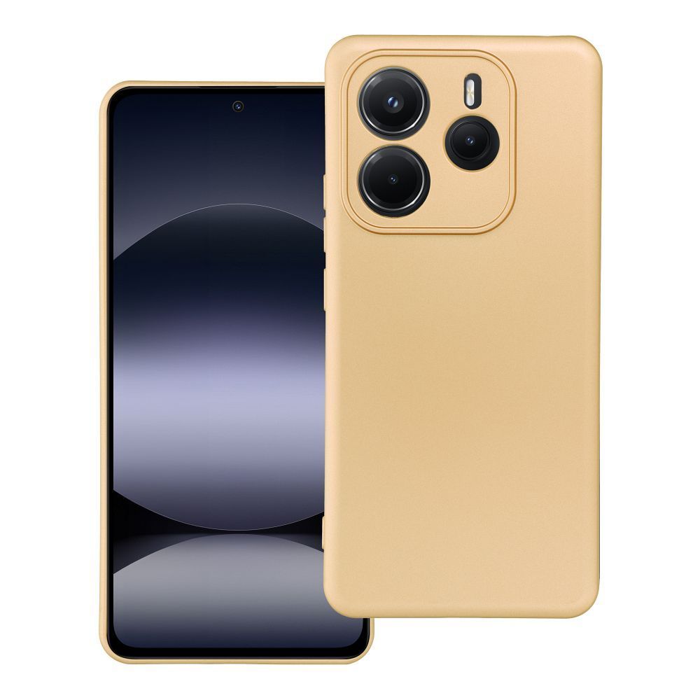 Case for Xiaomi Redmi NOTE 14 5G Metallic gold METALLIC Case for XIAOMI Redmi NOTE 14 5G gold - Image 1