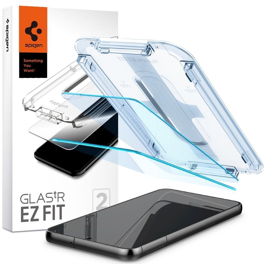 SPIGEN tempered glass GLAS.TR ”EZ FIT” 2-pack for SAMSUNG S23 transparent - Image 1