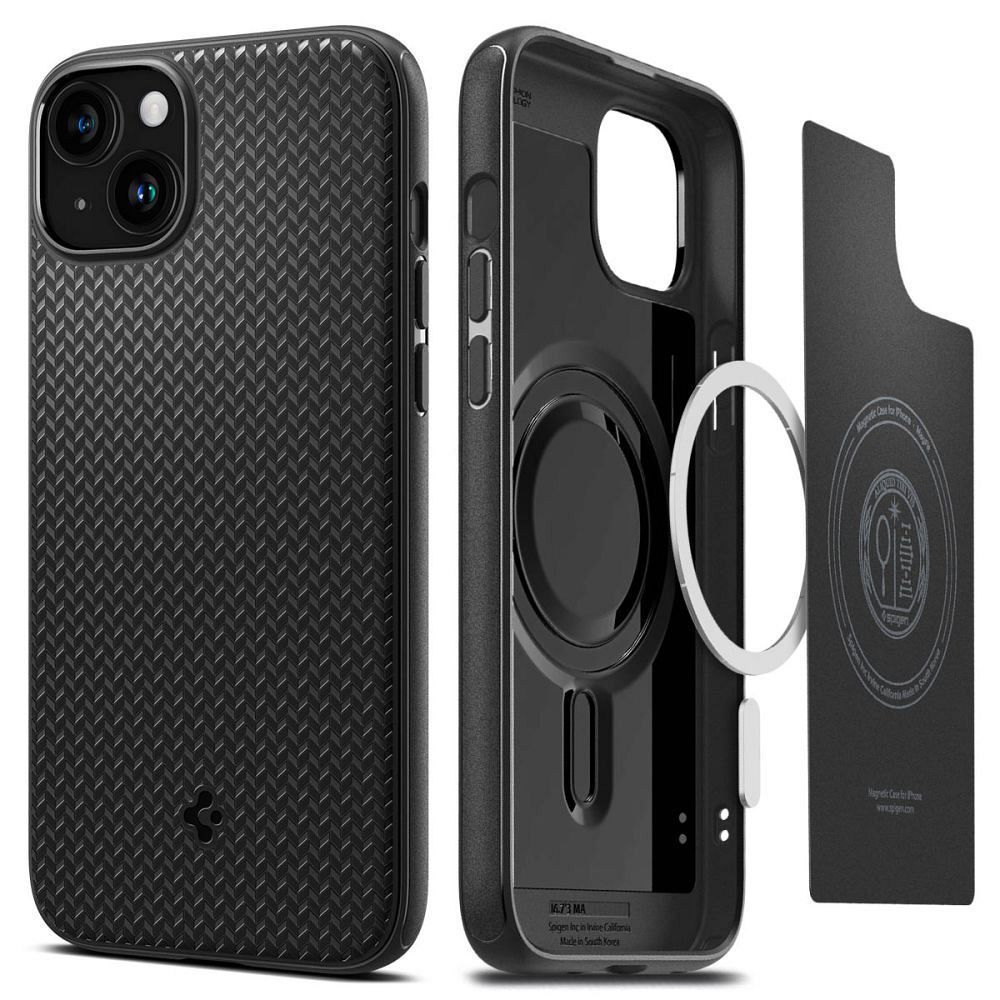 SPIGEN case MAG ARMOR compatible with MagSafe for IPHONE 15 Plus matte black - Image 1