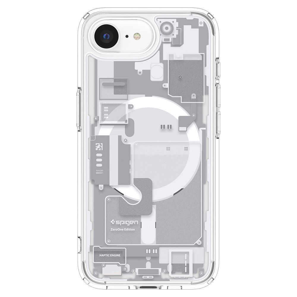 SPIGEN case ULTRA HYBRID MAG compatible with MagSafe for IPHONE 16E 2025 zero one white - Image 2