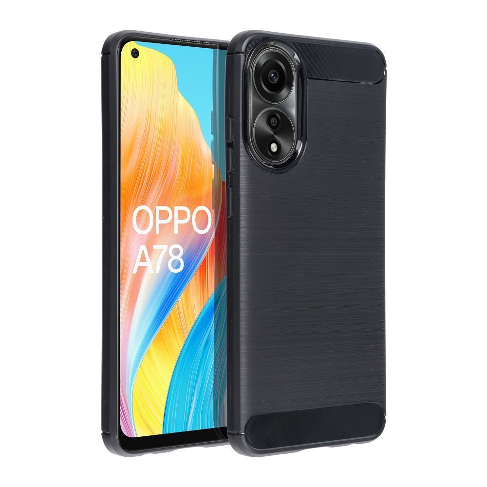 CARBON case for OPPO A78 5G black CARBON case for OPPO A78 5G black - Image 1