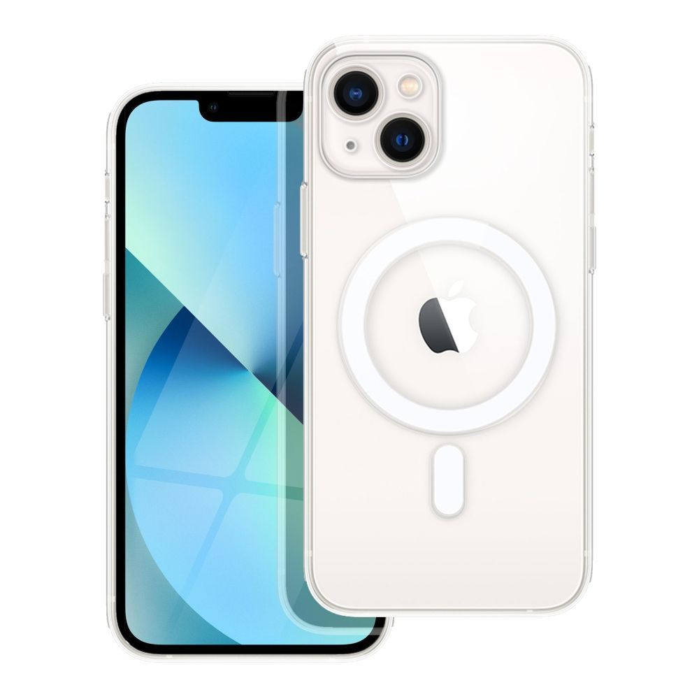 CLEAR MAG COVER case with camera protection compatible with MagSafe for IPHONE 13 transparent - Image 1