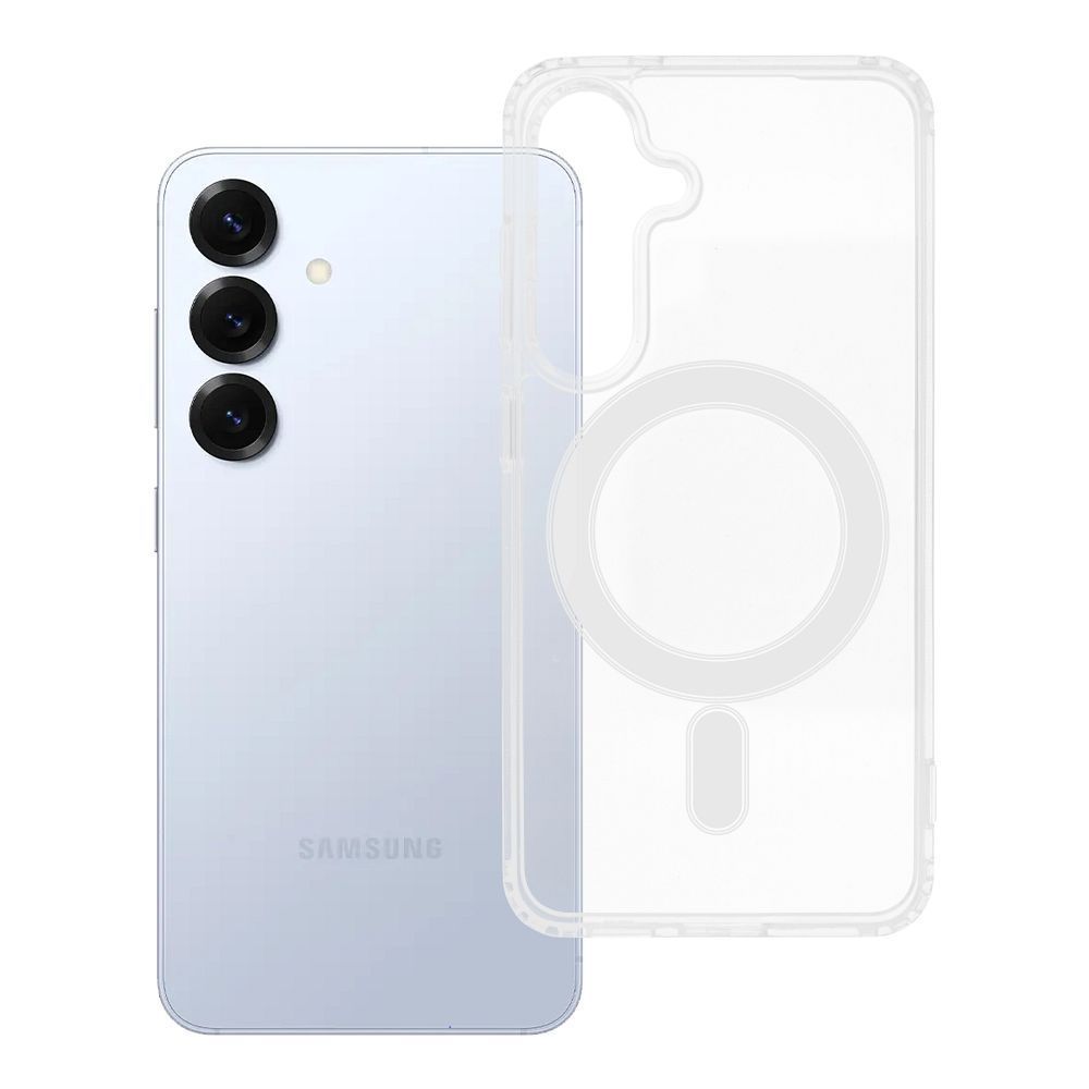 Case for Samsung S25 Clear Mag Cover (MID) compatible with MagSafe transparent CLEAR MAG COVER (MID) case compatible with MagSafe for SAMSUNG S25 transparent - Image 1