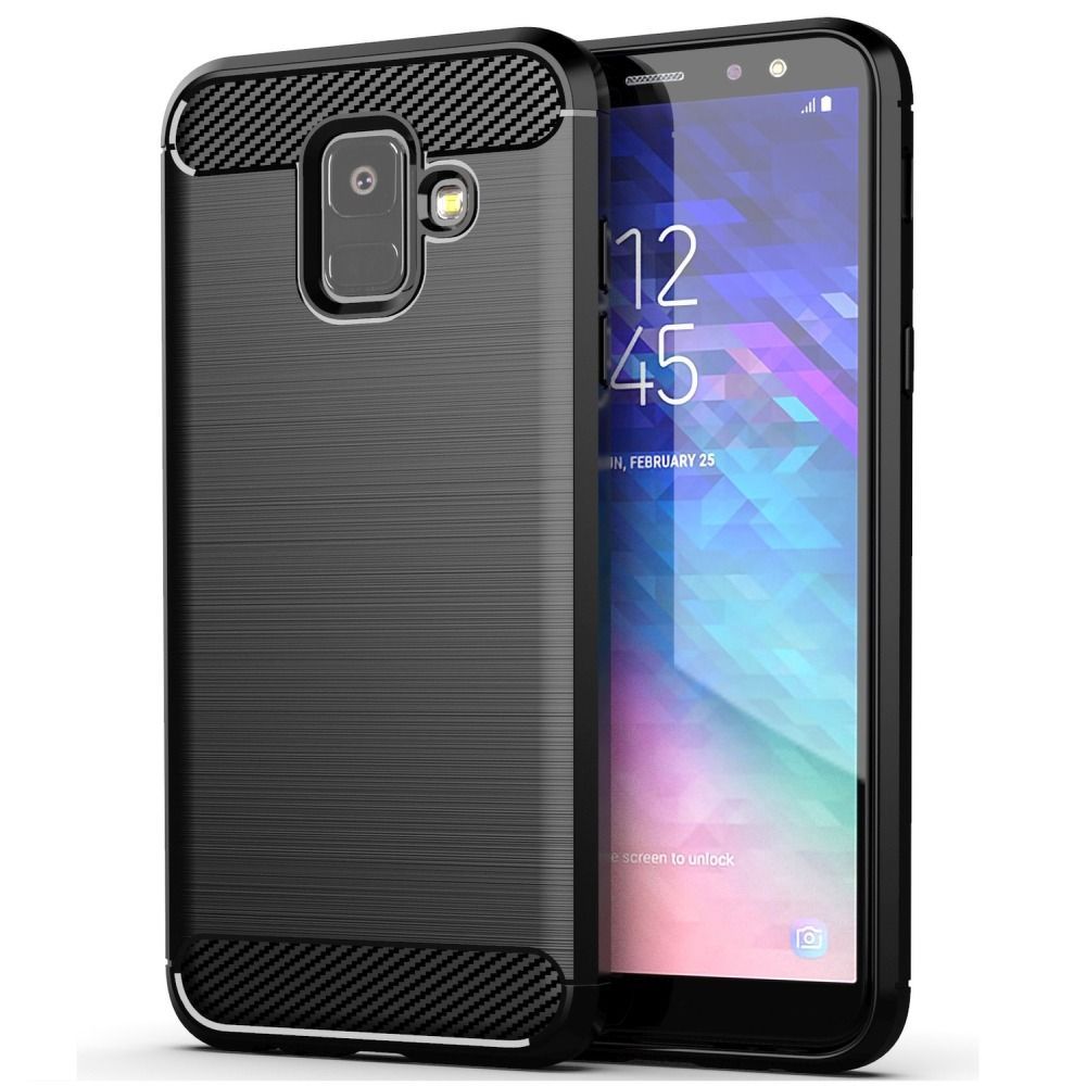 CARBON case for SAMSUNG A6 ( A6 2018 ) black - Image 1