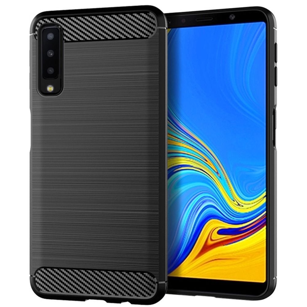 Case for Samsung A7 2018 ( A750 ) Carbon black CARBON case for SAMSUNG A7 2018 ( A750 ) black - Image 1