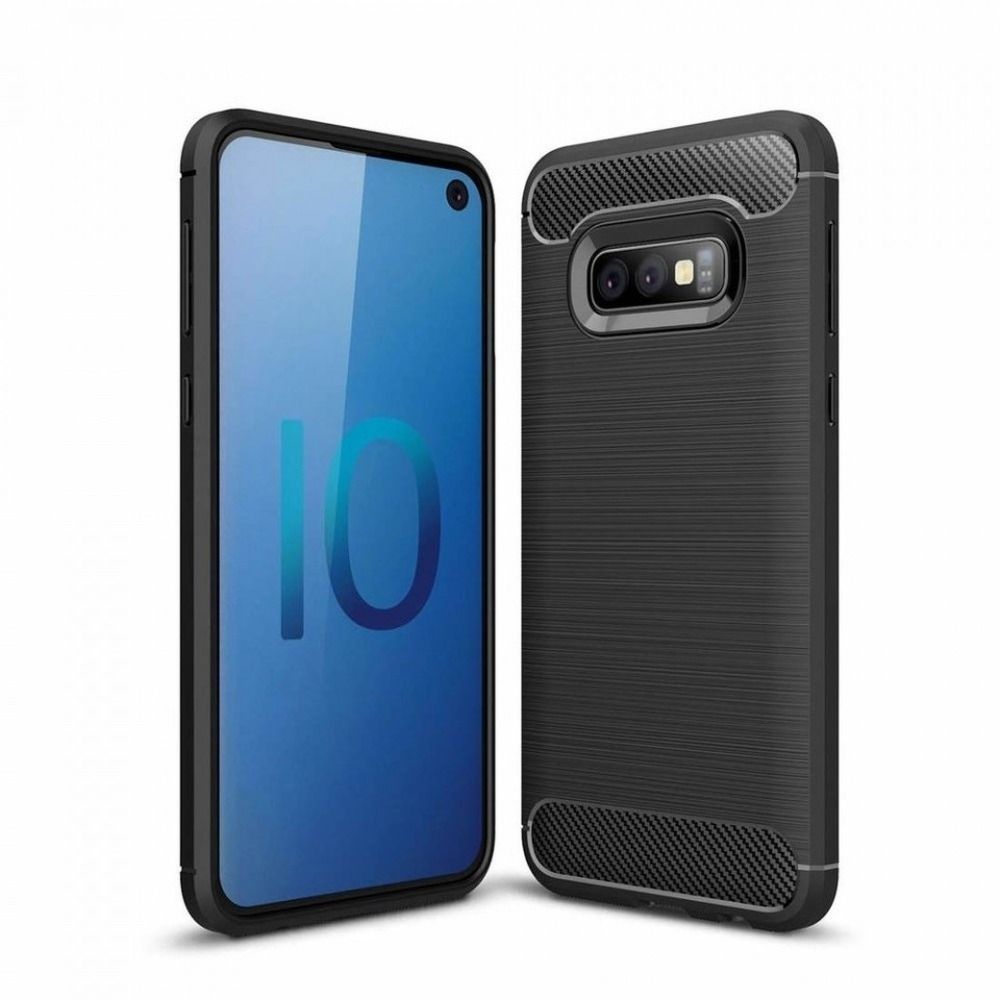Case for SAMSUNG S10e Carbon black CARBON case for SAMSUNG S10e black - Image 1